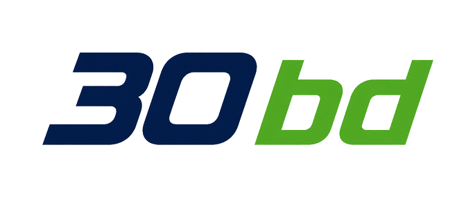 30 bd সোনালি লোগো